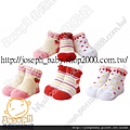 D10006160-日單新生兒草莓花朵寶寶襪