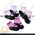 D10003091-日單可愛水玉圓點暖色系造型假鞋襪(3色)