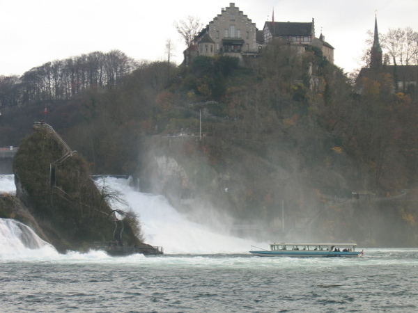 shuttle ship in rhein fall