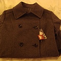 日本買物：UNIQLO灰色毛料長大衣