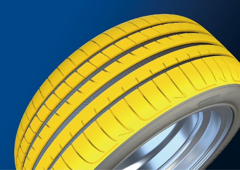 固特異Goodyear F1A5胎壁爆開紀錄