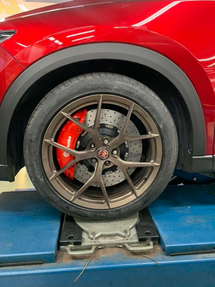 馬自達 CX-5煞車升級  Brembo 20Z大六活塞  加405MM浮動碟