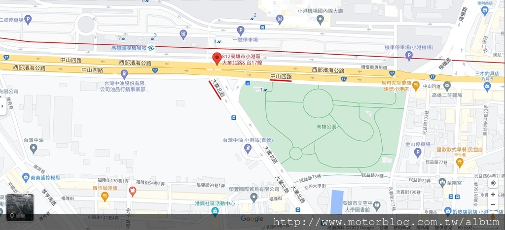 高雄中山四路與大業北路口(東向西)