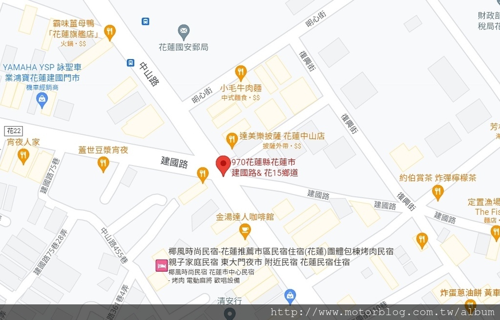 花蓮市建國路與中山路口