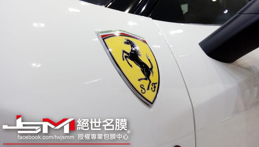 法拉利Ferrari 458 Italia-白全車TPU透明膜 (7).jpg