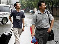 維權律師江天勇（右）和李和平（左）.bmp