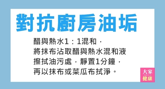 廚房油垢 - 醋還可殺菌除臭 -.jpg