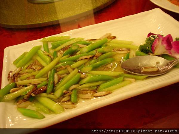 老上海餐廳名菜蟹柳蘆筍