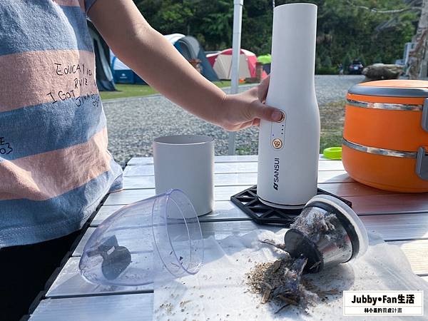【生活】露營好物推薦｜SANSUI山水－負離子清淨機無線吸塵