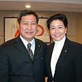 14中華航空公司董事長趙國帥(現任台北101執行副總)& Judy於趙董事長辦公室合影