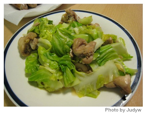 20070414雞腿肉炒point cabbage