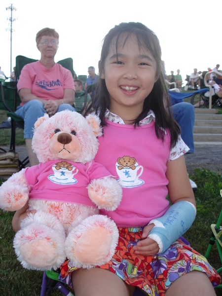 VIvian with her bear