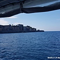 2018/07 九州/長崎 從軍艦島搭船回長崎市區的海上風景