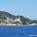 2018/07 九州/長崎 從軍艦島搭船回長崎市區的海上風景