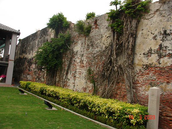 安平古堡紅磚牆