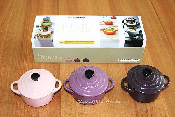 LE CREUSET Mini三件組-粉