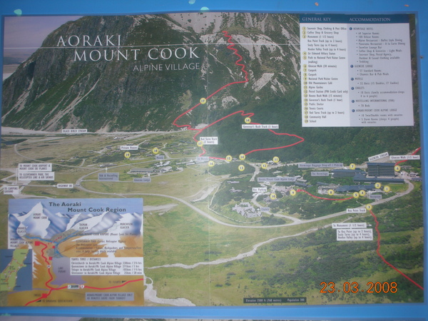 Mt. Cook的track map