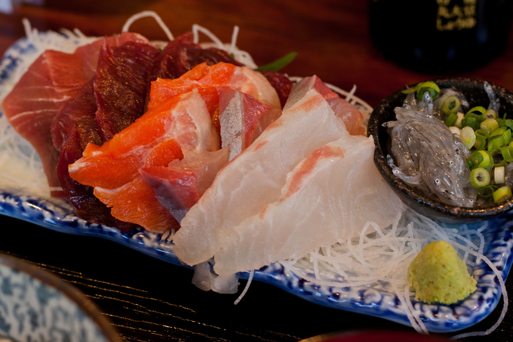 【美食。食記】東京 月島 隱藏排隊好店 大份量的生魚片定食 