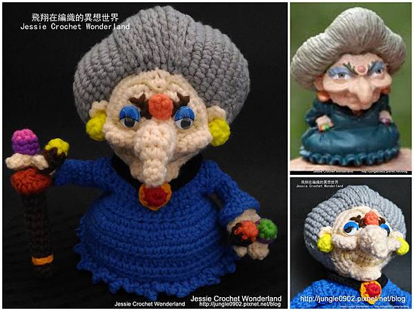 crochet Yubaba@Spirited Away - crochet Yubaba free pattern -crochet spirited away yubaba -毛線-編織-毛線娃娃-湯婆婆 -神隱少女-千與千尋 Crochet Pattern Yubaba 4.jpg