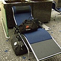 香港機場的躺椅