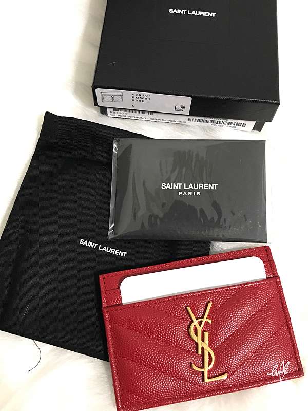 購物 開箱 Net A Porter 聖羅蘭saint Laurent Ysl金色logo黑長夾 紅卡夾 愛嘛 叢林女孩兒的38記趣 痞客邦