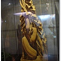 福隆遊客中心裡的木雕展-絲瓜木雕