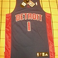 Adidas Detroit Pistons Chauncey Billups Authentic Road Jersey 