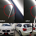 BMW 116i 左前葉凹痕修復