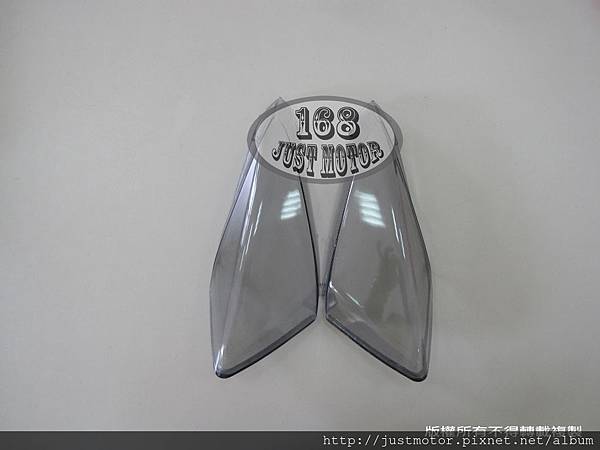 適用YAMAHA山葉 勁戰125機車-後方向燈殼-透明灰