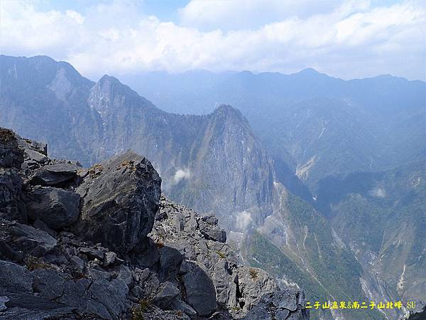 南二子山北峰眺望針山