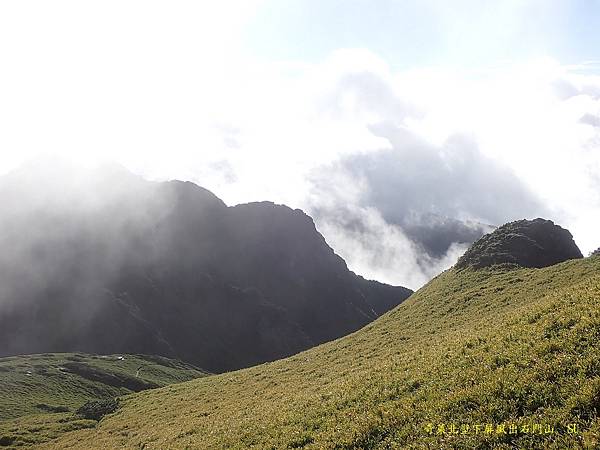 奇萊北壁下屏風出石門山