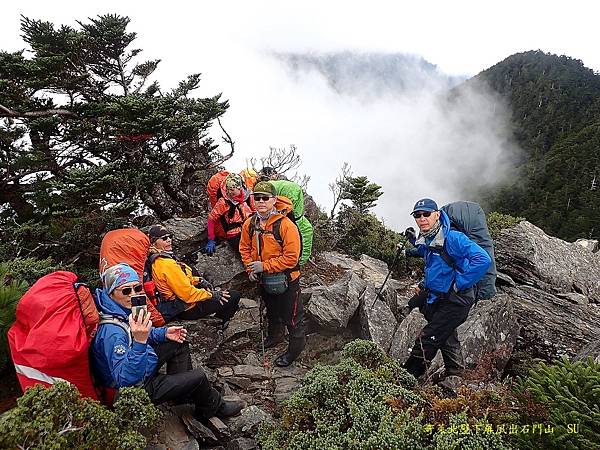 奇萊北壁下屏風出石門山