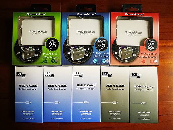 [分享] PowerFalcon 多孔旅行充電器與 USBelieve Type-C 傳輸線