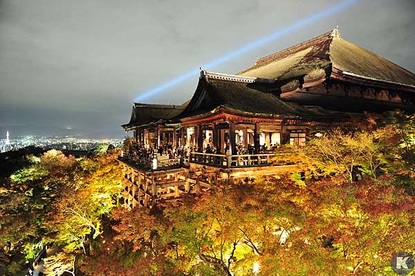 京都賞楓必遊景點 清水寺 夜楓 首選 晚上當然要來欣賞清水寺的夜間點燈 15 11月夜の特別拝観紀錄 日本自助旅行大補帖 凱子凱