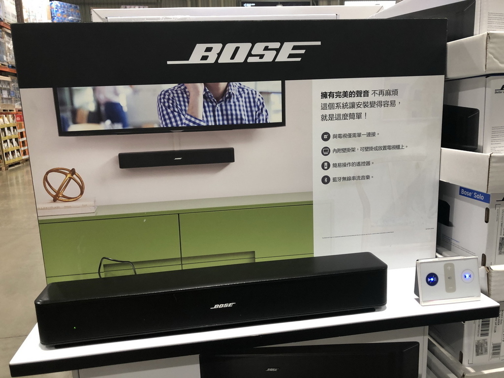 【Bose電視音響推薦】Bose Solo Soundbar II 電視喇叭、也可當"藍芽喇叭"使用、光纖音源線的安裝、COSTCO優惠價購入