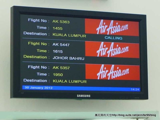 [馬來西亞]AirAsia亞洲航空搭乘體驗