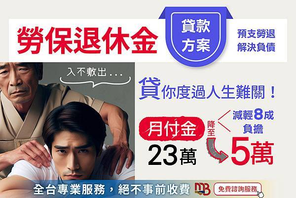 【金融貸款王】勞保退休代償成功案例分享#4 新北市三重區坤哥