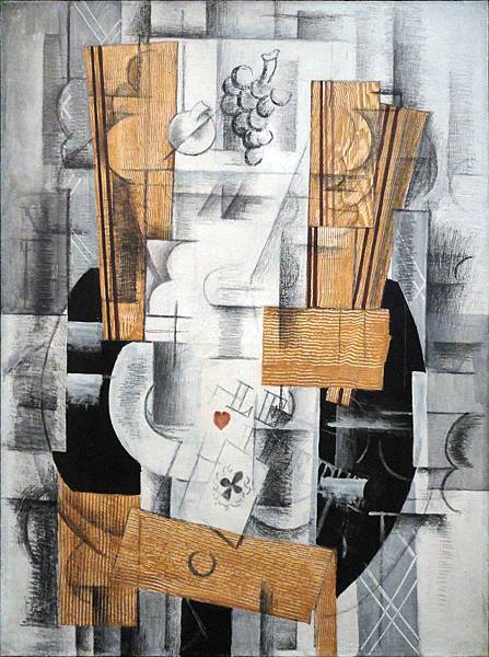 Georges_Braque,_1913,_Nature_morte_(Fruit_Dish,_Ace_of_Clubs),_oil,_gouache_and_charcoal_on_canvas,_81_x_60_cm_(31_8_x_23_6_in),_Musée_National_d'Art_Moderne