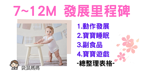 2024最新｜寶寶7~12個月發展檢核表【動作、睡眠、遊戲一