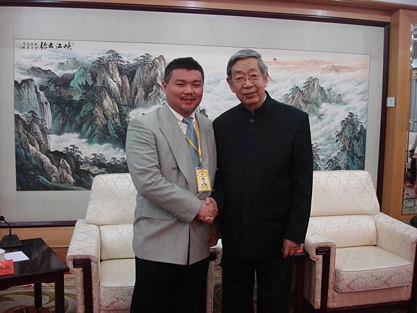 郭老師友訪中國全國人大常委會副委員長許嘉璐先生