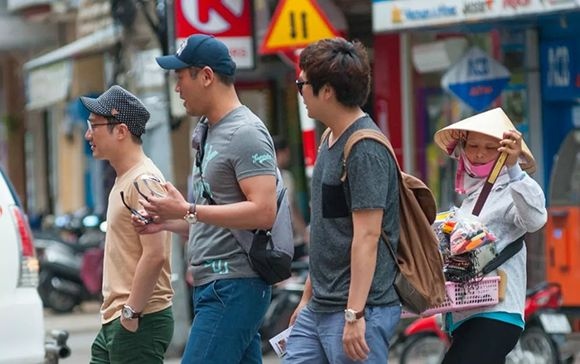 越南街頭很多韓國人