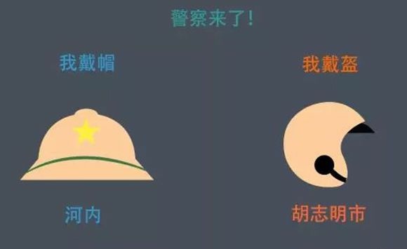 河內和胡志明市的十個有趣不同