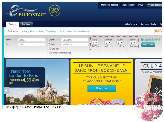 英法旅遊 歐洲之星 eurostar-Booking