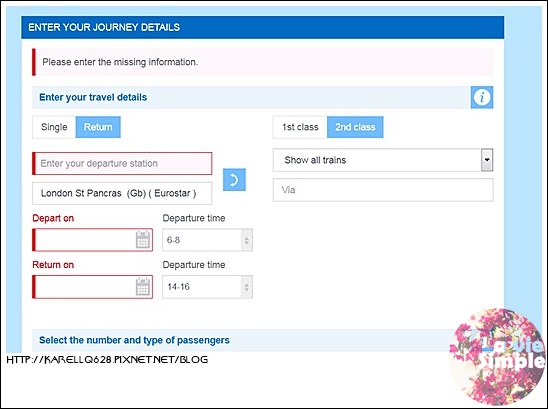 英法旅遊 歐洲之星 SNCB-Booking Passenger