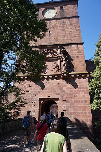 進入海德堡古堡的城門