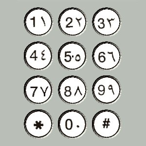 Egypt phone Keypad