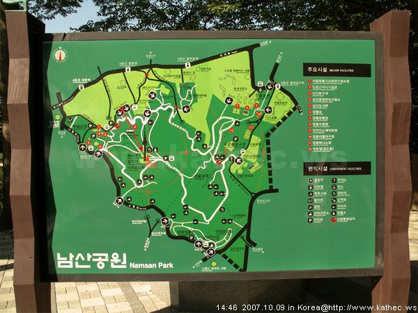 07韓國行day 3 N首爾塔前廣場 南山公園地圖 凱希 相簿 痞客邦