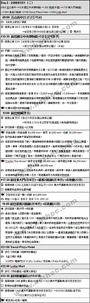 行程計畫