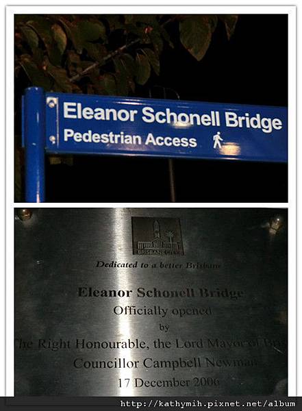 Eleanor Schonell Bridge+plaque