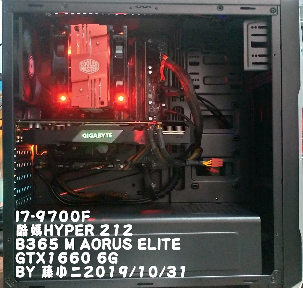 kato3c pcdiy B365 M AORUS ELITE gtx1660 20191031